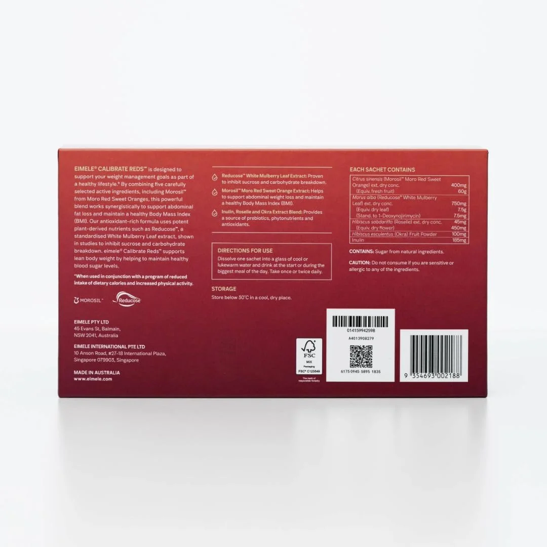 ایمیلی کالیبره ردز | فرمول طبیعی کنترل وزن برای بانوان و آقایان | کاهش هوس | پشتیبانی از وزن سالم | وگان | 30 ساشه (2 گرم پودر در هر کدام)