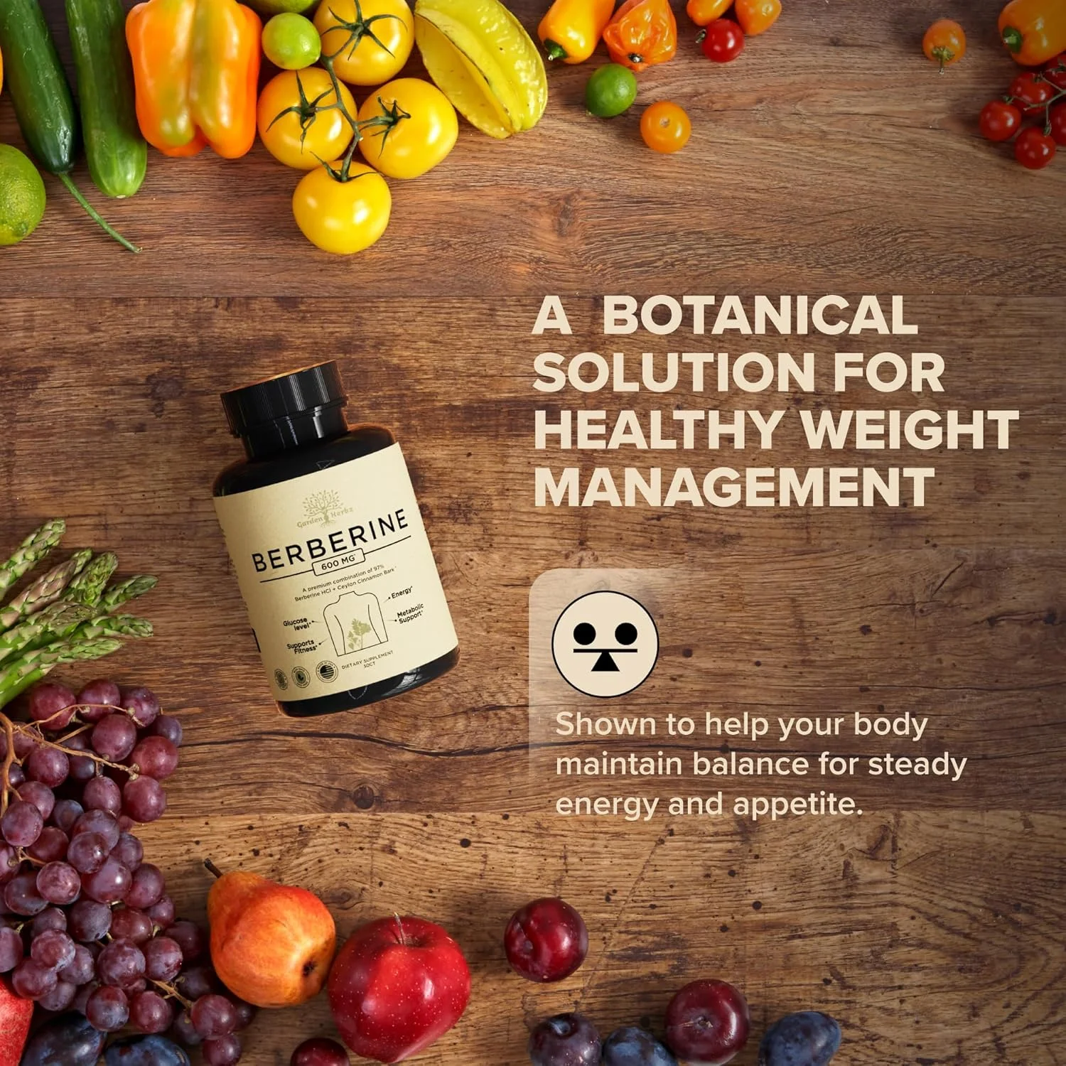 مکمل بربرین 600 میلی گرم - بربرین طبیعی با کپسول دارچین سیلان برای زنان و مردان - بربرین با دارچین سیلان، غیر GMO، تست شده توسط شخص ثالث