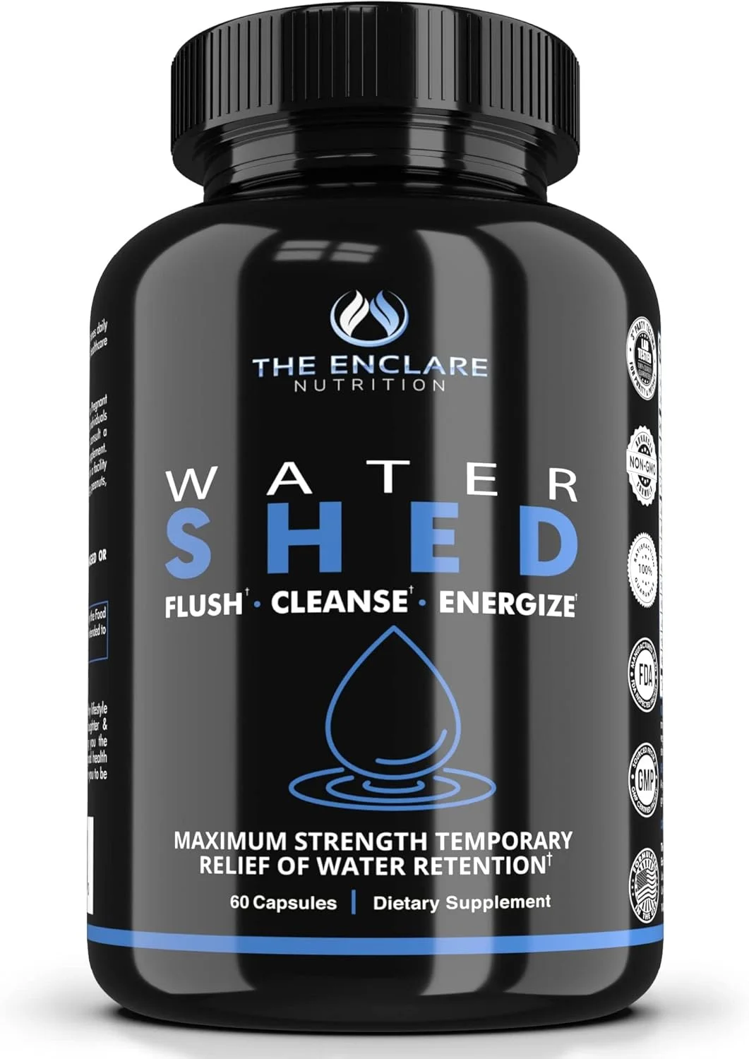 قرص های آب مدر، سم زدایی کبد، پاکسازی کلیه، وزن، تورم، ادم، تسکین نفخ، تعادل مایعات Watershed Max Strength (1)