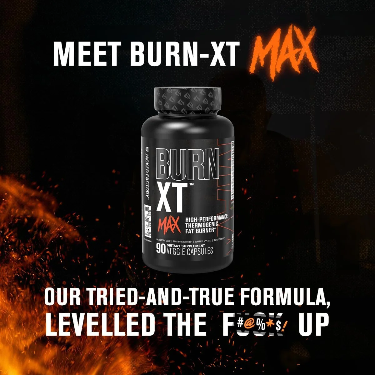 Jacked Factory Burn-XT Max - چربی سوز ترموژنیک و سرکوب کننده اشتها (90 کپسول) و Lean PM Max کاهش وزن، چربی سوز و سرکوب کننده اشتها با عملکرد بالا (120 کپسول)