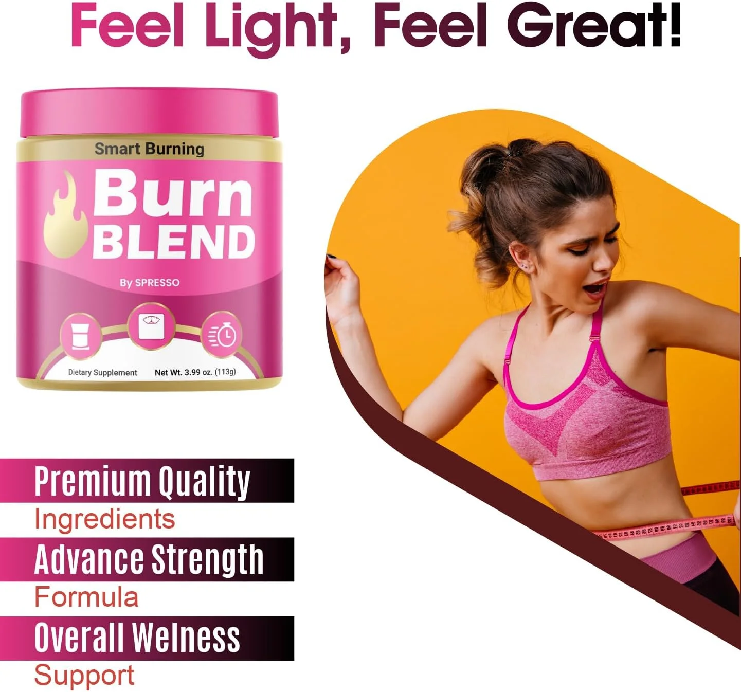 (2 بسته) پودر مخلوط سوزاننده، فرمول برتر مخلوط سوزاننده با مواد طبیعی، کمک به حفظ تعادل روزانه، سبک زندگی فعال و فرم سالم، مکمل حداکثر قدرت مناسب (7.98 اونس / 226 گرم)