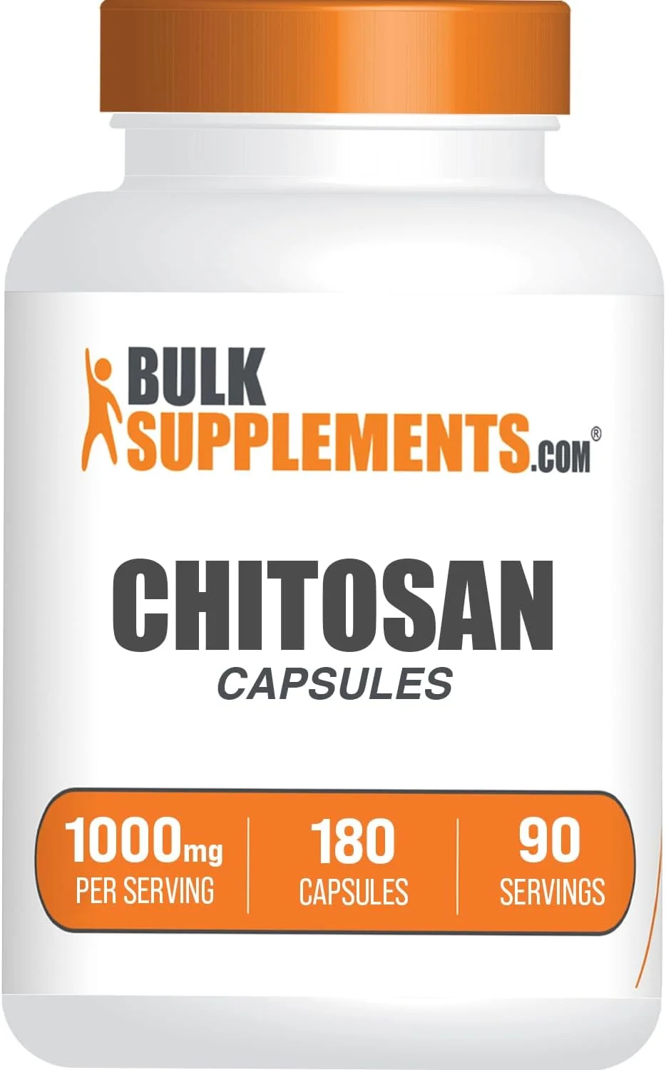 کپسول های کیتوزان BulkSupplements.com - مکمل های کیتوزان، کیتوزان 1000 میلی گرم - 2 کپسول در هر وعده، 180 کپسول (بسته 1 عددی)
