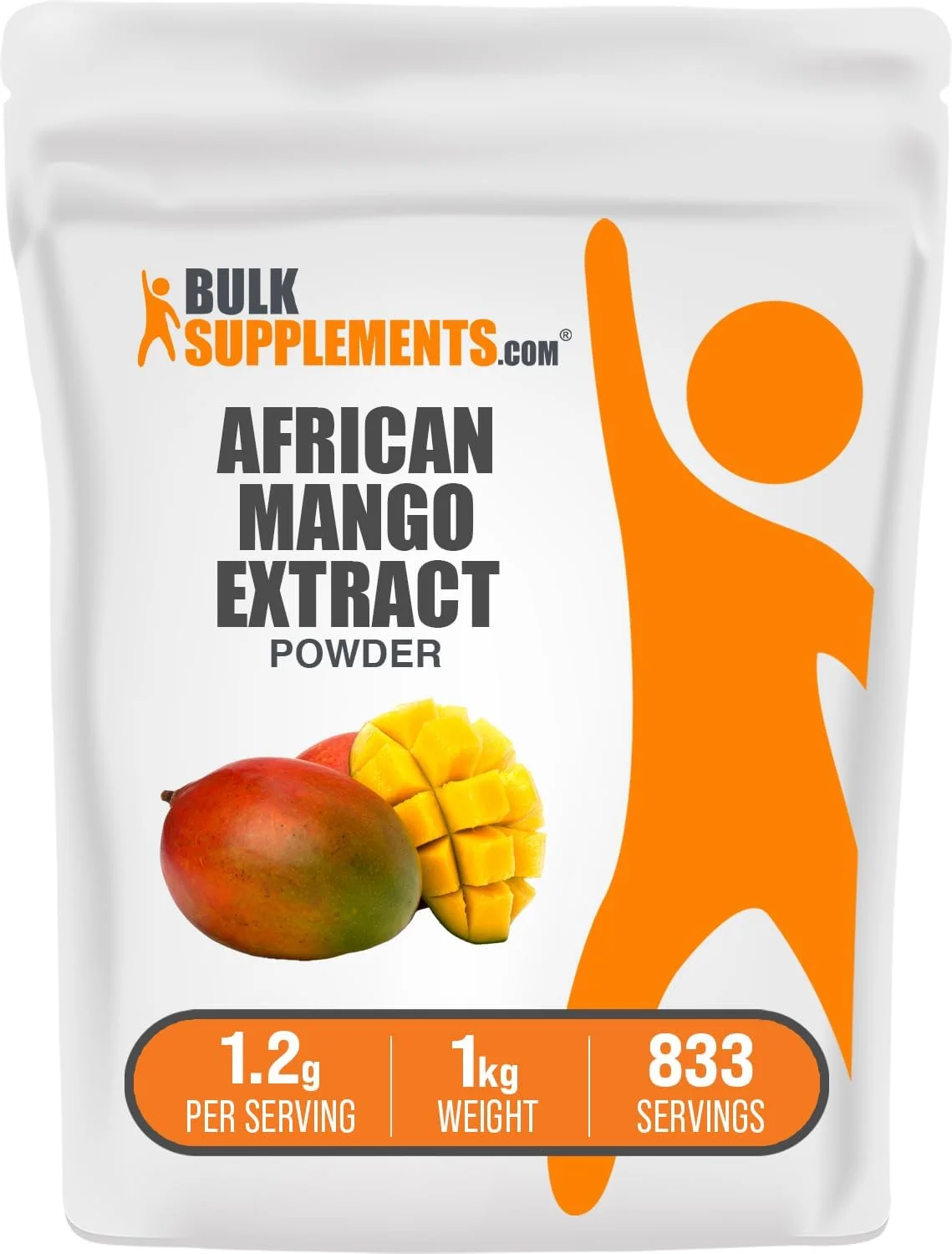 پودر عصاره انبه آفریقایی BulkSupplements.com - Irvingia Gabonensis، پودر انبه آفریقایی - بدون گلوتن، 1.2 گرم در هر وعده، 1 کیلوگرم (2.2 پوند) (بسته 1 عددی)