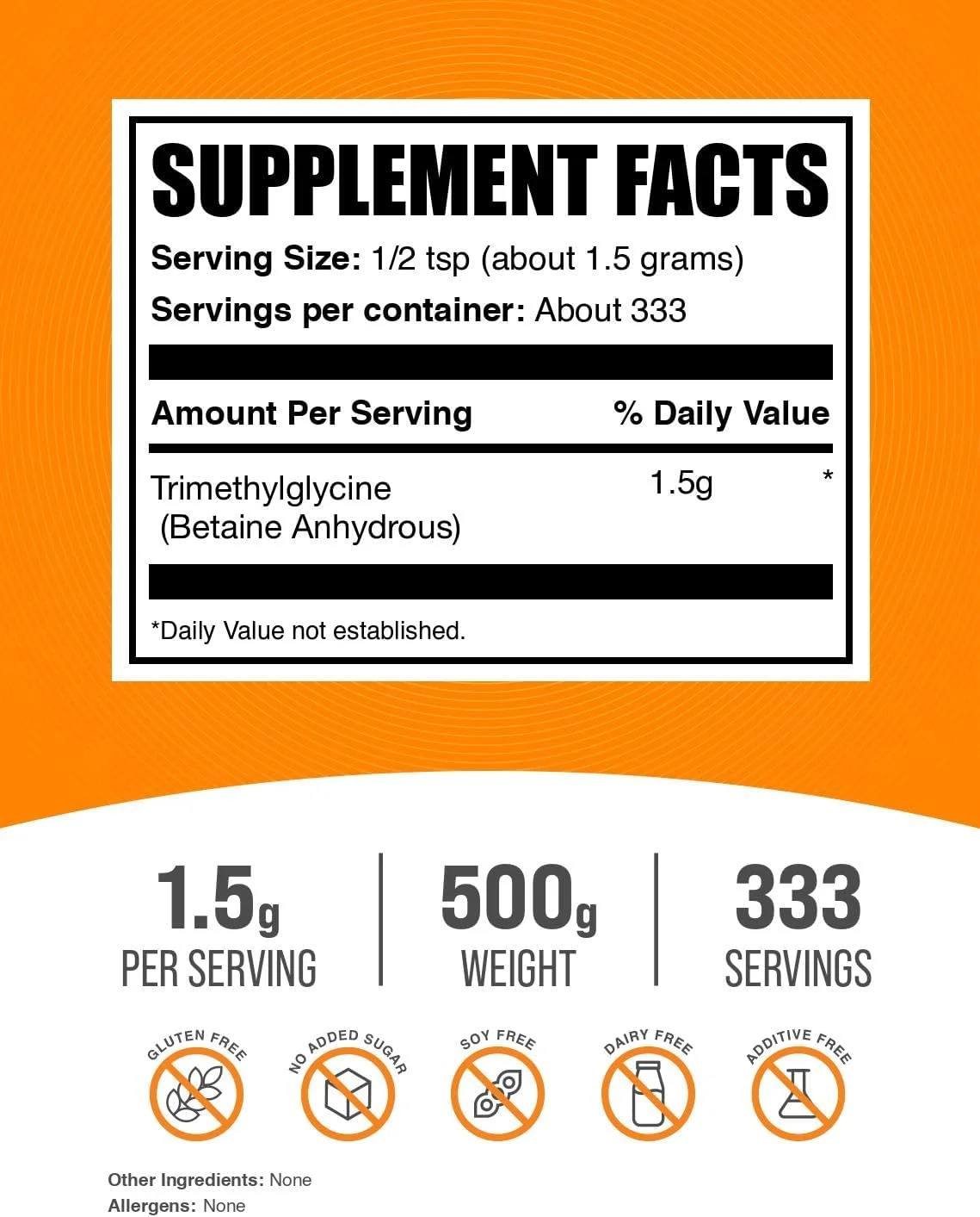 پودر TMG BulkSupplements.com - تری متیل گلیسین به عنوان بتائین بدون آب، مکمل TMG - بدون طعم و گلوتن، 1.5 گرم در هر وعده، 500 گرم (1.1 پوند) (بسته 1 عددی) پودر TMG BulkSupplements.com - تری متیل گلیسین به عنوان بتائین بدون آب، مکمل TMG - بدون طعم و گلوتن، 1.5 گرم در هر وعده، 500 گرم (1.1 پوند) (بسته 1 عددی)