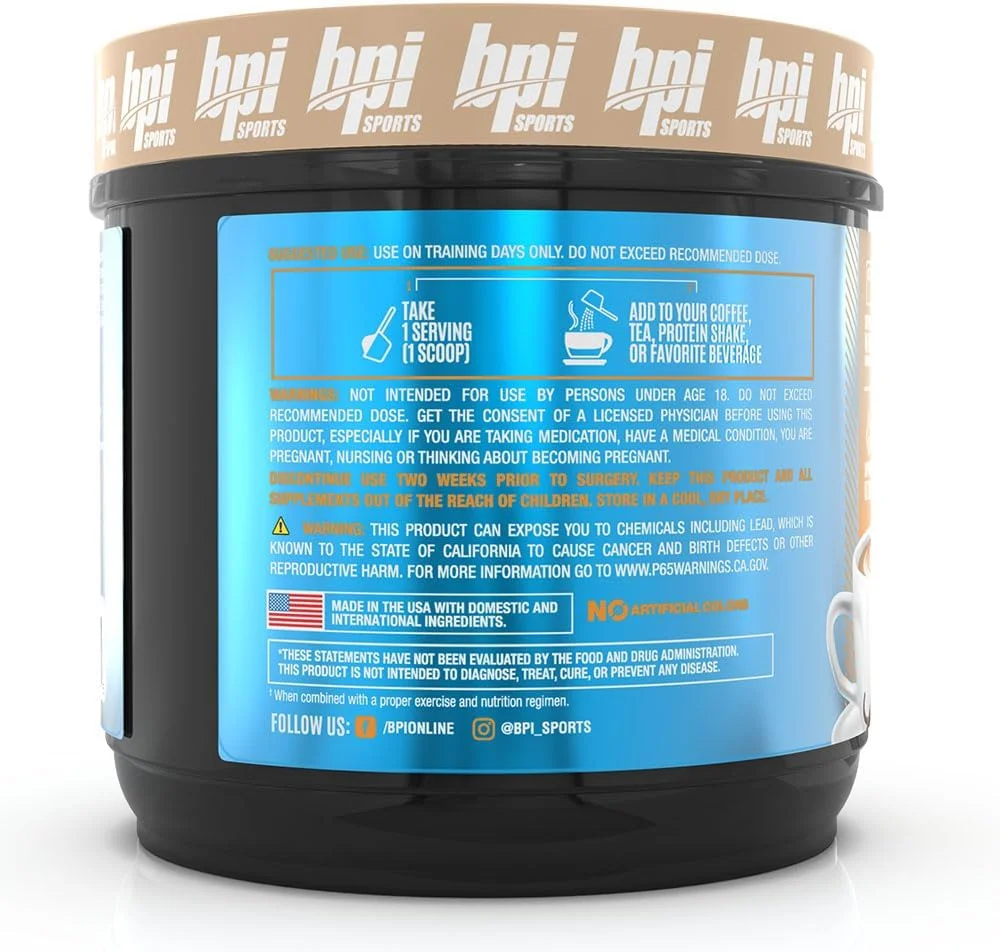 بی پی آی اسپورتس کتو بمب - افزایش انرژی، آبرسانی و چربی سوزی - ام سی تی و الکترولیت ها - بدون شکر با کلسیم - فرنچ وانیلا لاته، 18 سروینگ