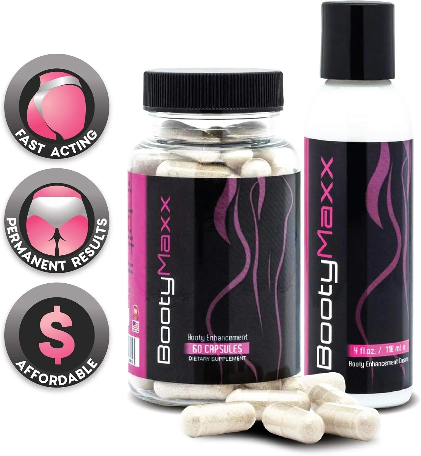 کرم و قرص افزایش حجم باسن - کرم طبیعی برای افزایش حجم باسن در خانم ها - کمک به کاهش سلولیت و حمایت از رشد باسن