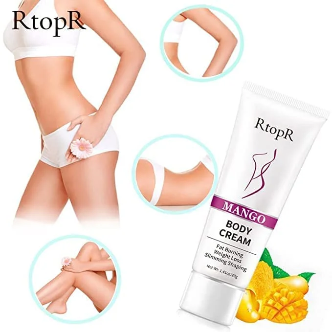 کرم لاغری و ضد سلولیت انبه بریر، چربی سوز شکم، مواد طبیعی برای پاها، بازوها، ران و کمر، ضد سلولیت، لاغری سریع بانوان [بسته 2 عددی] 40 گرمی