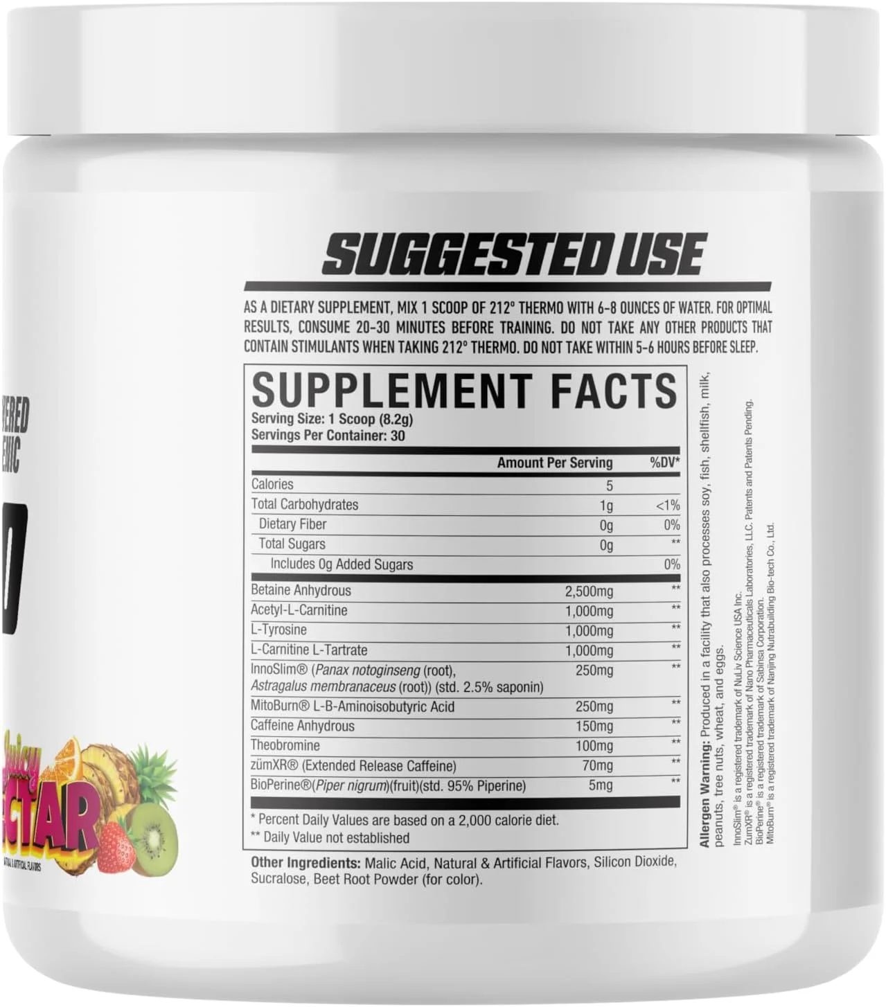 پودر مدیریت وزن ترمو Axe & Sledge 212º | 200 میلی گرم کافئین | انرژی، تمرکز و کنترل اشتها | تقویت کننده متابولیسم پیشرفته | مناسب آقایان و بانوان | 30 سروینگ، شهد آبدار