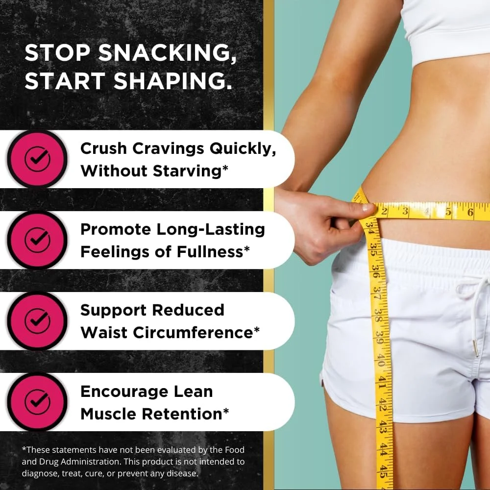 مکمل کاهش اشتها برای بانوان - کمک به مدیریت هوس ها، افزایش احساس سیری و پشتیبانی از کاهش وزن - مکمل غذایی طبیعی با کروم پیکولینات و گلوکومانان - 120 کپسول گیاهی