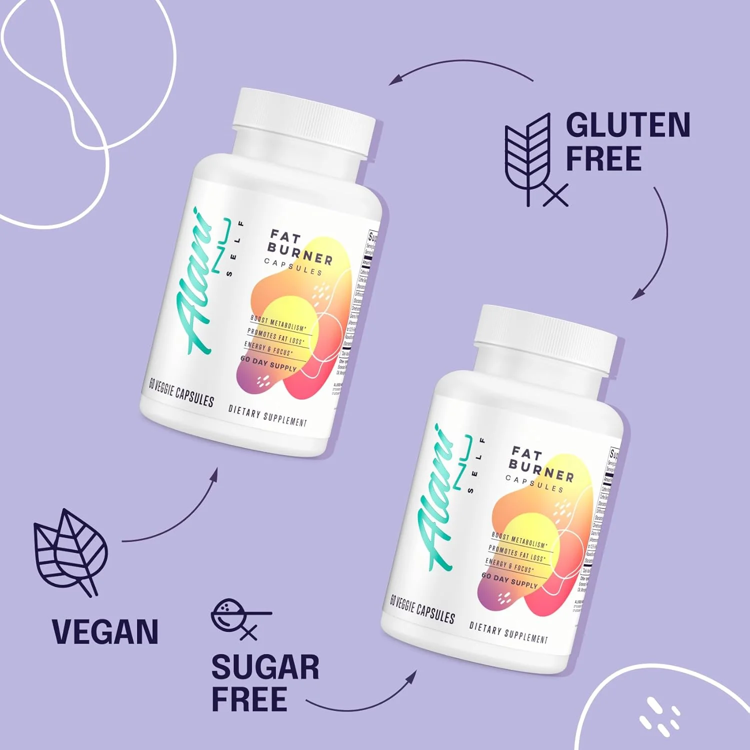 مکمل چربی سوز ممتاز Alani Nu، تقویت کننده متابولیسم و ​​سرکوب کننده اشتها، بسته 60 روزه، بسته بندی ممکن است متفاوت باشد