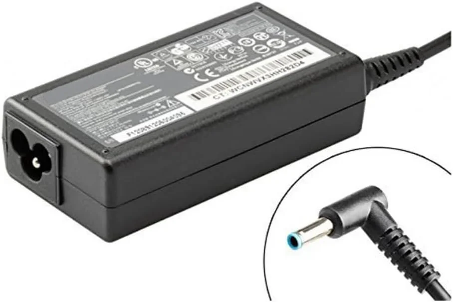 شارژر ۶۵ واتی اچ پی با پین آبی | آداپتور برق متناوب با کانکتور ۴.۵ میلیمتری و سیم برق | سازگار با HP Pavilion, EliteBook, ProBook, Envy, Spectre, Stream, Chromebook و غیره شارژر ۶۵ واتی اچ پی با پین آبی | آداپتور برق متناوب با کانکتور ۴.۵ میلیمتری و سیم برق | سازگار با HP Pavilion, EliteBook, ProBook, Envy, Spectre, Stream, Chromebook و غیره