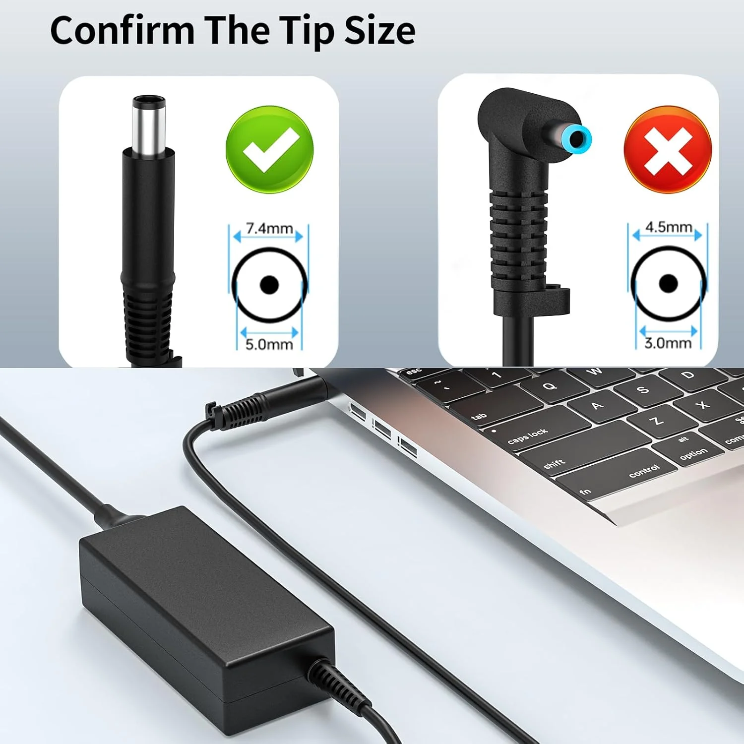 شارژر 90 واتی 19 ولت 4.74 آمپر مناسب برای کامپیوترهای رومیزی همه کاره HP مدل های 22-C0063w، 22-C0073w، 22-DF0003w، 22-DF0013W، 23-Q026، 23-R110، 24-B010، 24-E001NF و آداپتور برق لپ تاپ با شماره قطعات 608428-001، 609940-001، 848054-003 شارژر 90 واتی 19 ولت 4.74 آمپر مناسب برای کامپیوترهای رومیزی همه کاره HP مدل های 22-C0063w، 22-C0073w، 22-DF0003w، 22-DF0013W، 23-Q026، 23-R110، 24-B010، 24-E001NF و آداپتور برق لپ تاپ با شماره قطعات 608428-001، 609940-001، 848054-003