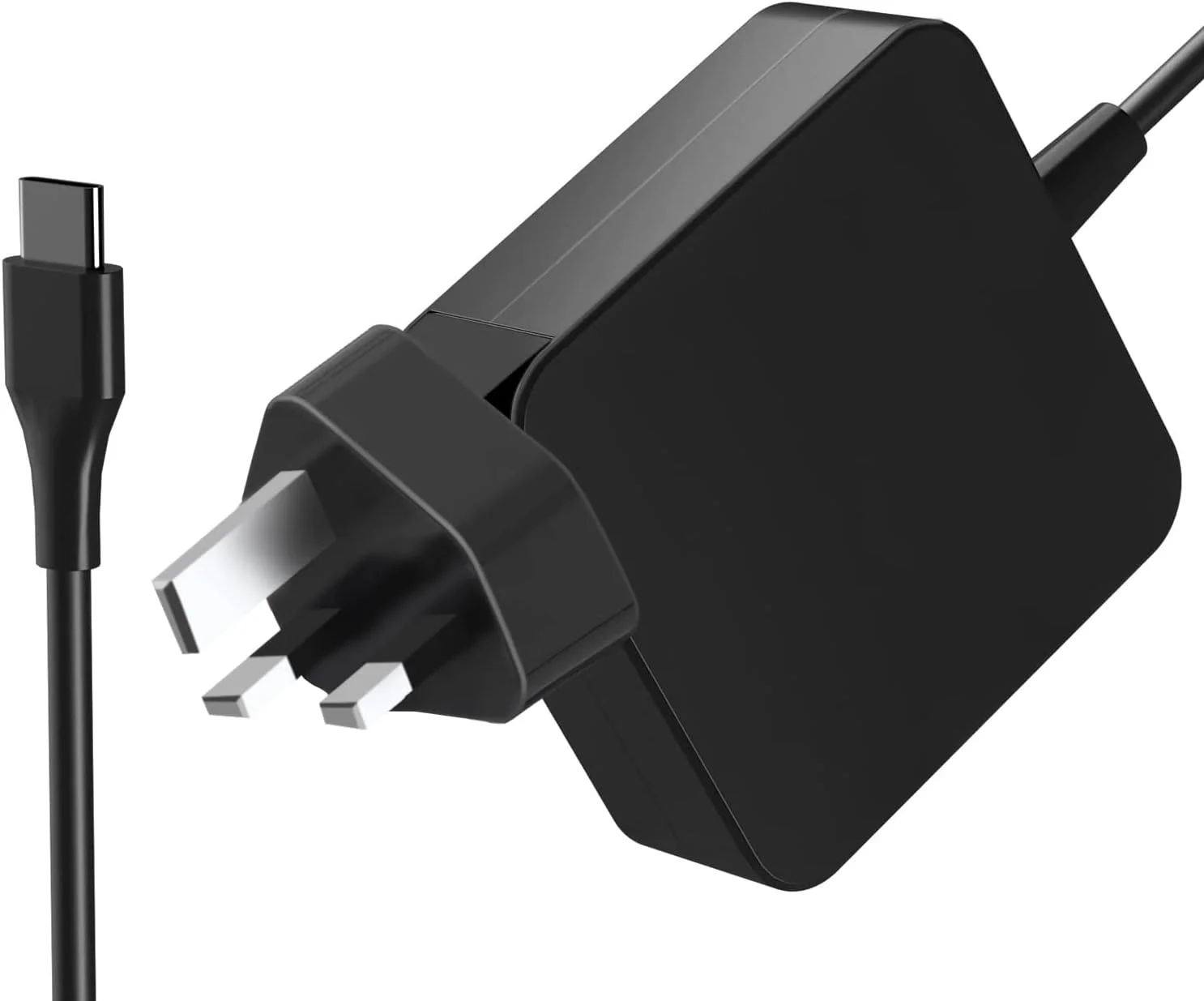 شارژر لپ‌تاپ 65 واتی USB C Type C سازگار با ASUS Chromebook C434 Zenbook، Samsung USB C، Lenovo ThinkPad Yoga، HP Chromebook x360 11، Dell XPS، Acer، HUAWEI و سایر شارژرهای لپ‌تاپ Type C USB-C