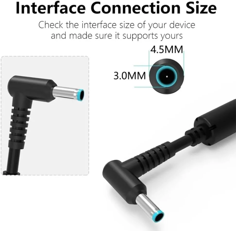 آداپتور AC 200W برای شارژر لپ تاپ HP، ولتاژ 19.5V/10.3A، منبع تغذیه با نوک 4.5x3.0mm سازگار با HP Victus/OMEN 16 /Pavilion Gaming/ZBook Fury/Studio/Envy/ProBook