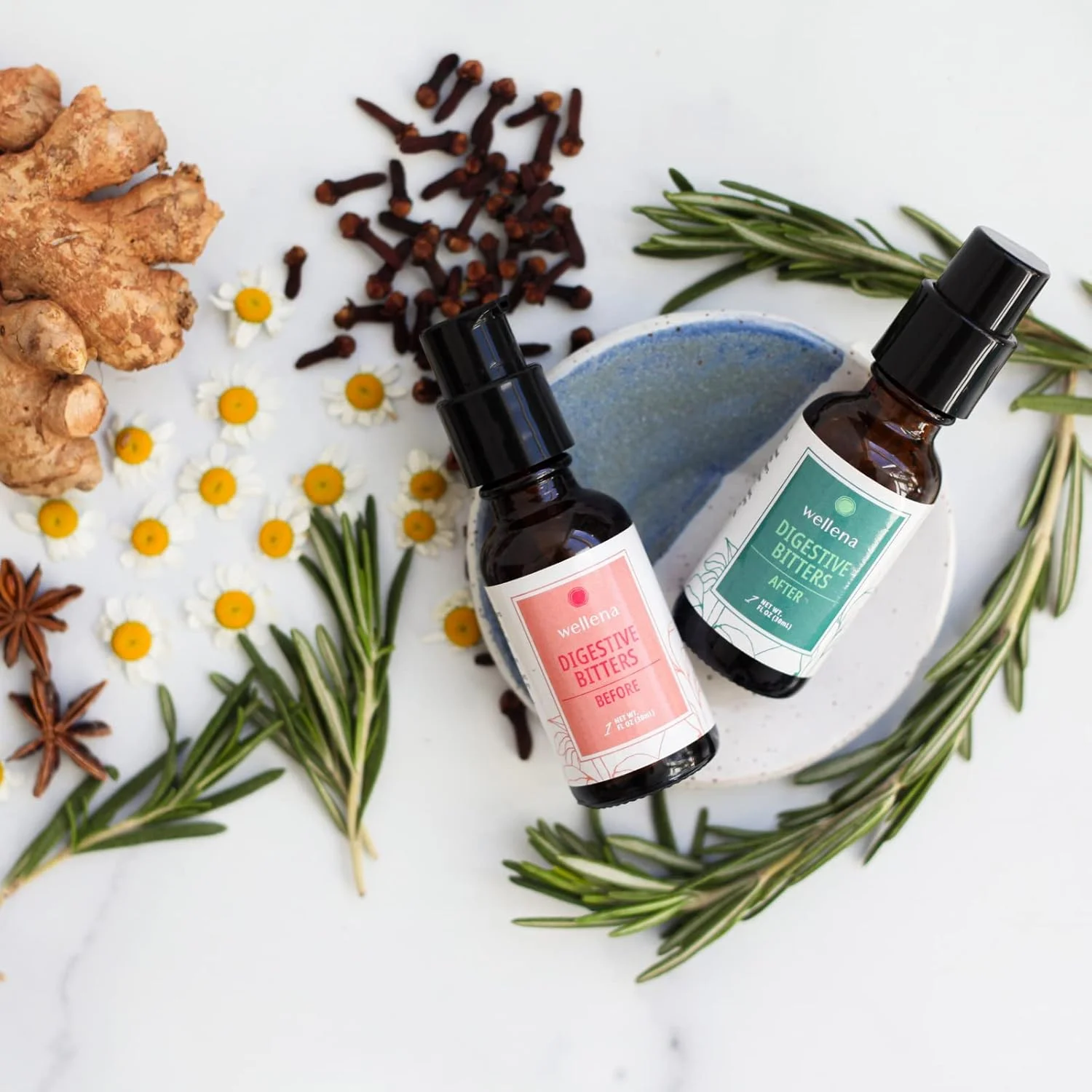 مجموعه قطره خوراکی گیاهی برای کبد و گوارش ولنا، مکمل گیاهی مایع قبل و بعد از غذا، هضم سالم و پشتیبانی از هورمون ها، کمک به هضم