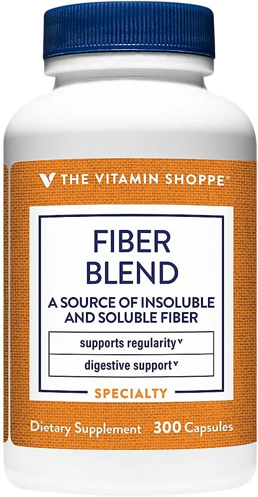 مخلوط فیبر فروشگاه ویتامین، منبع طبیعی نامحلول (300 کپسول)