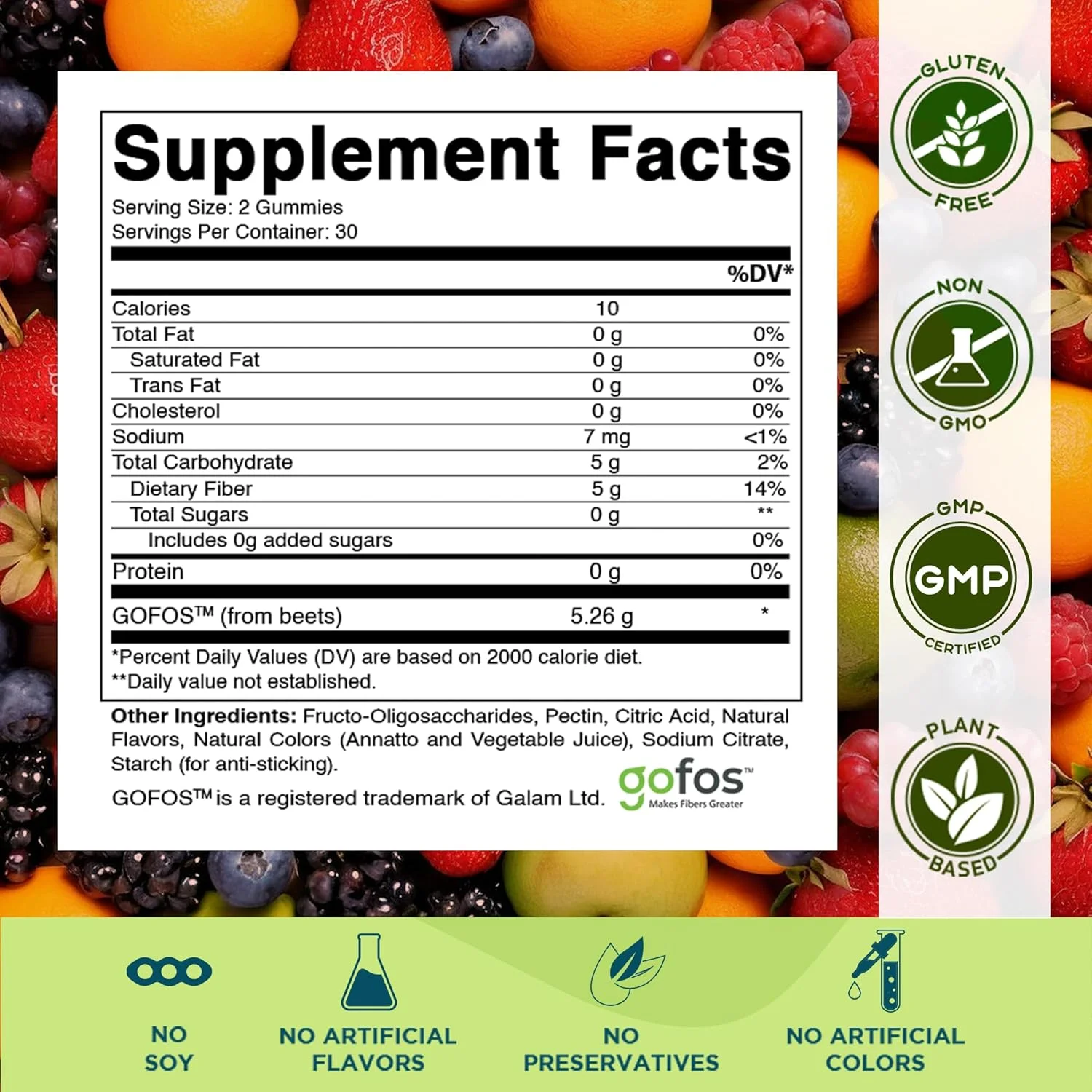 پاستیل فیبر پری‌بیوتیک کودکان ویتاماتیک – فیبر اضافی 4 گرم – بدون شکر افزوده – 60 پاستیل بر پایه پکتین – پشتیبانی از سلامت دستگاه گوارش و تنظیم عملکرد آن - بسته 2 عددی