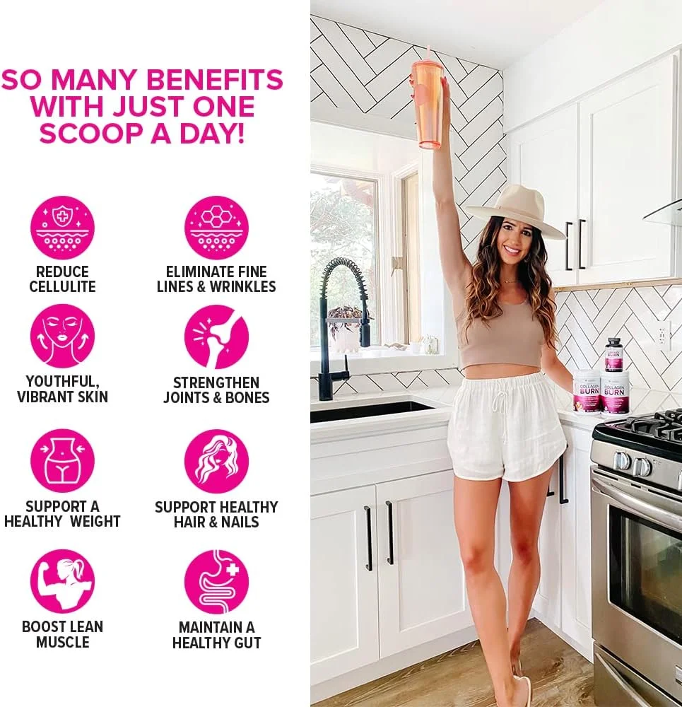 پودر کلاژن هیدرولیز شده برای کاهش وزن - کمپلکس زیبایی نهایی پودر چند پپتیدی برای زنان با انواع I II III V و X برای پشتیبانی از چربی سوزی بدون طعم 30 سروینگ