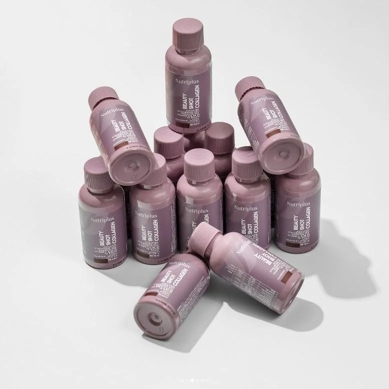 نوشیدنی کلاژن Nutriplus Beauty Shot فارماسی – کلاژن نوع I و III با اسید هیالورونیک، بیوتین و ویتامین ها، طعم کرن‌بری بدون شکر، 50 میلی لیتر x 12 عدد
