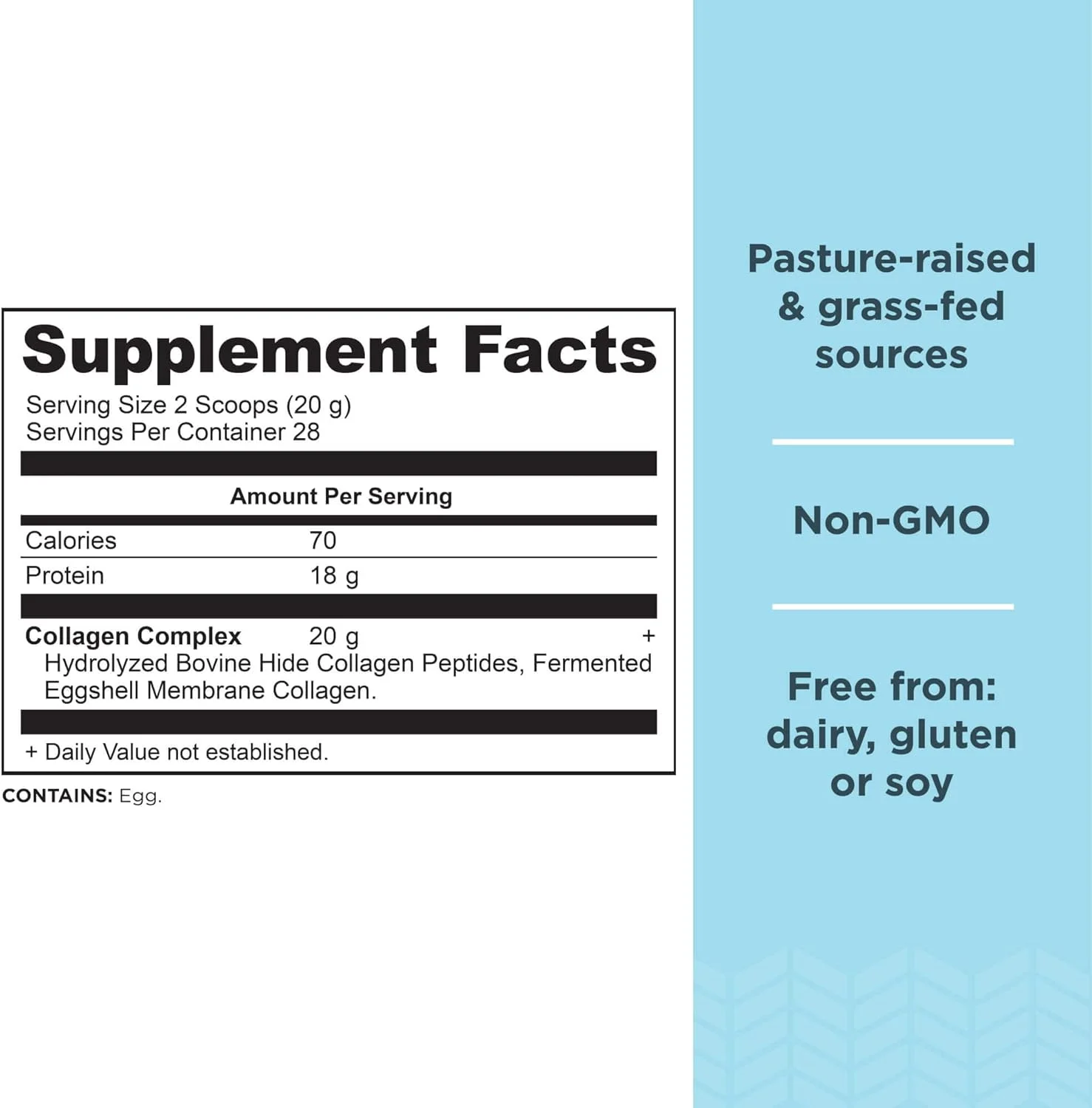 پودر پپتیدهای کلاژن تغذیه باستانی، کلاژن هیدرولیز شده بدون طعم، پشتیبانی از سلامت پوست، مفاصل و روده، سازگار با کتو و پالئو، 28 سروینگ، 20 گرم کلاژن در هر سروینگ پودر پپتیدهای کلاژن تغذیه باستانی، کلاژن هیدرولیز شده بدون طعم، پشتیبانی از سلامت پوست، مفاصل و روده، سازگار با کتو و پالئو، 28 سروینگ، 20 گرم کلاژن در هر سروینگ