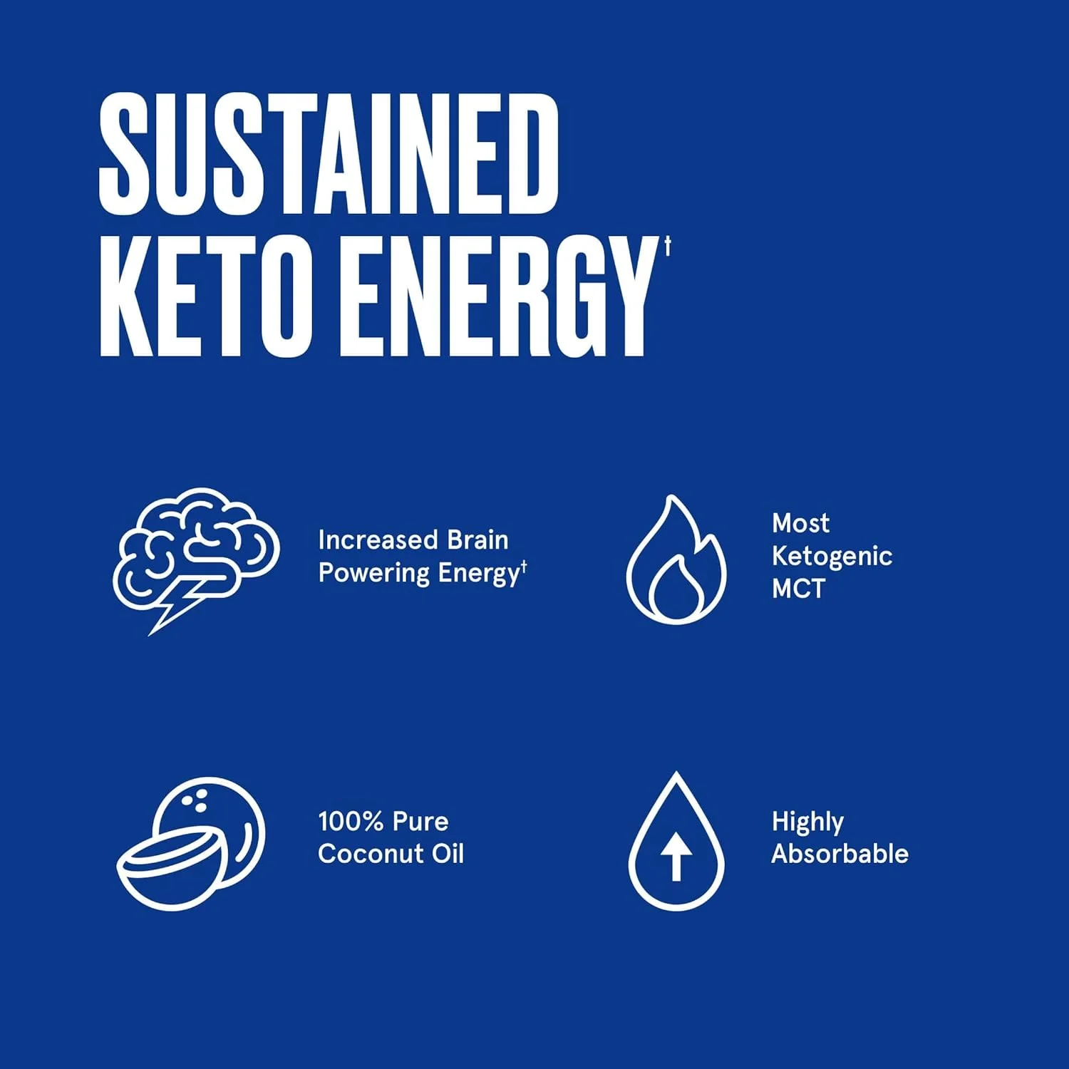 کپسول های ژله ای روغن اوکتان مغز ضدگلوله، 60 عدد، روغن خالص C8 MCT برای انرژی پایدار