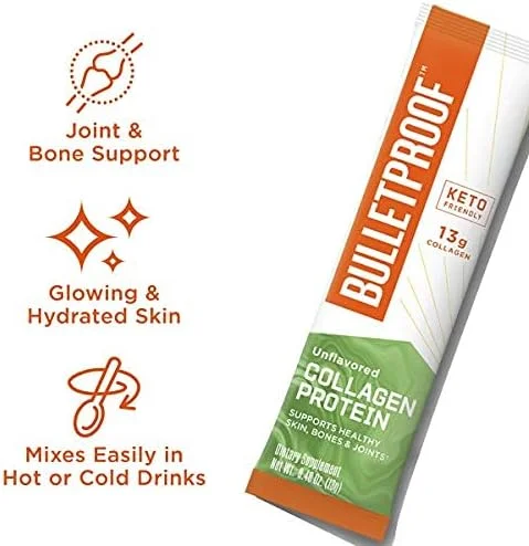 پودر پروتئین کلاژن بدون طعم، 12 گرم پروتئین، 1 بسته، پپتیدهای کلاژن تغذیه شده با علف و آمینو اسیدها برای پوست، استخوان ها و مفاصل سالم پودر پروتئین کلاژن بدون طعم، 12 گرم پروتئین، 1 بسته، پپتیدهای کلاژن تغذیه شده با علف و آمینو اسیدها برای پوست، استخوان ها و مفاصل سالم