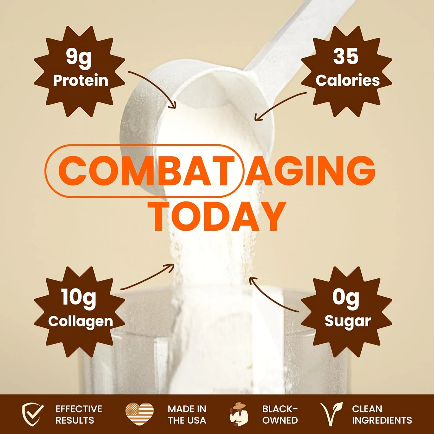 پودر پپتیدهای کلاژن | کلاژن برای پوست، مو و ناخن - پودر کلاژن هیدرولیز شده بدون طعم، بدون لبنیات، بدون گلوتن برای زنان و مردان - 453 گرم پودر پپتیدهای کلاژن | کلاژن برای پوست، مو و ناخن - پودر کلاژن هیدرولیز شده بدون طعم، بدون لبنیات، بدون گلوتن برای زنان و مردان - 453 گرم