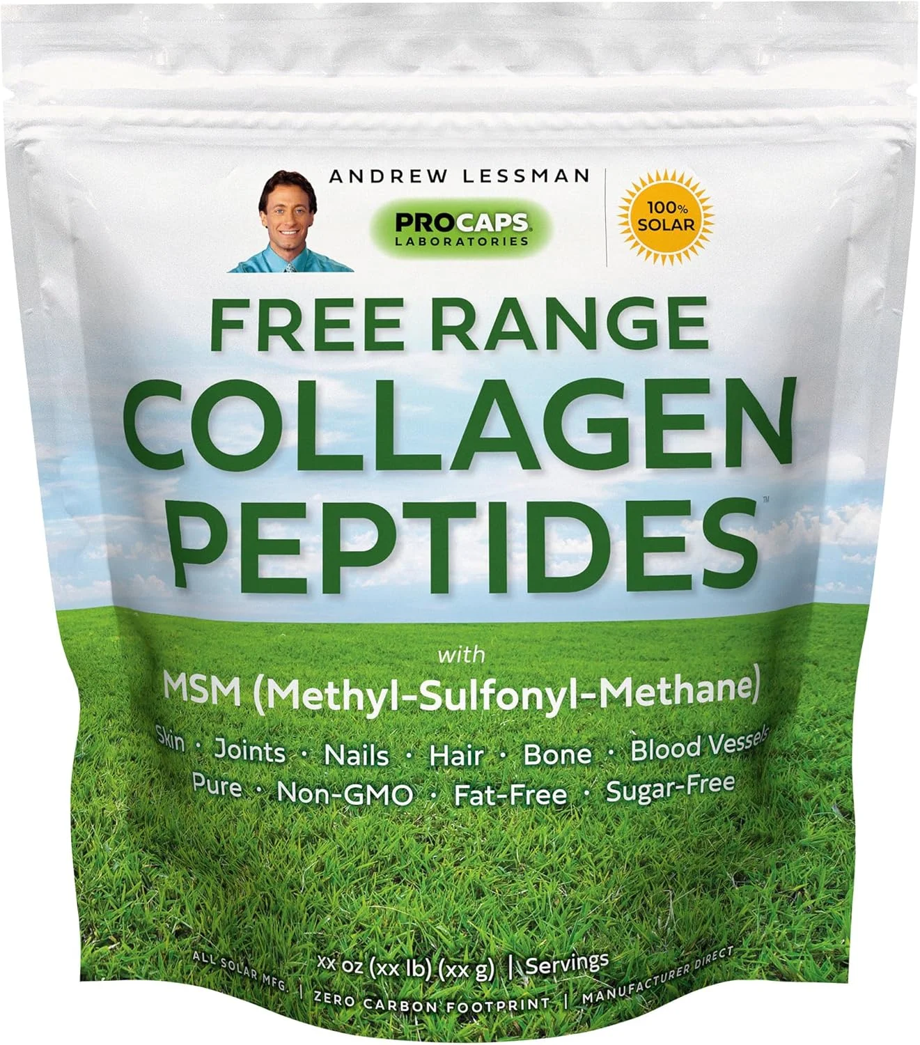 پودر پپتیدهای کلاژن آزاد اندرو لِسمن، 240 سروینگ - پشتیبانی از پوست نرم و لطیف و مفاصل راحت. خالص. فوق العاده محلول. بدون طعم. بدون شکر. بدون مواد افزودنی. پودر پپتیدهای کلاژن آزاد اندرو لِسمن، 240 سروینگ - پشتیبانی از پوست نرم و لطیف و مفاصل راحت. خالص. فوق العاده محلول. بدون طعم. بدون شکر. بدون مواد افزودنی.