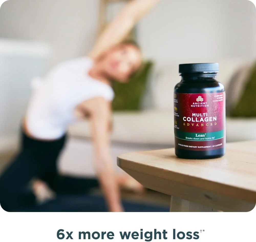 مولتی کلاژن ادونسد لاغر کننده با پروبیوتیک، پپتیدهای کلاژن هیدرولیز شده، پشتیبانی از کاهش وزن و چربی سالم، 90 عدد مولتی کلاژن ادونسد لاغر کننده با پروبیوتیک، پپتیدهای کلاژن هیدرولیز شده، پشتیبانی از کاهش وزن و چربی سالم، 90 عدد