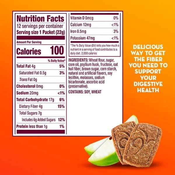 متاموسیل، اسنک فیبر، مکمل فیبر پسیلیوم هاسک روزانه، پشتیبانی از سلامت دستگاه گوارش و رفع گرسنگی، طعم سیب ترد، 48 عدد (4 بسته 12 عددی) متاموسیل، اسنک فیبر، مکمل فیبر پسیلیوم هاسک روزانه، پشتیبانی از سلامت دستگاه گوارش و رفع گرسنگی، طعم سیب ترد، 48 عدد (4 بسته 12 عددی)