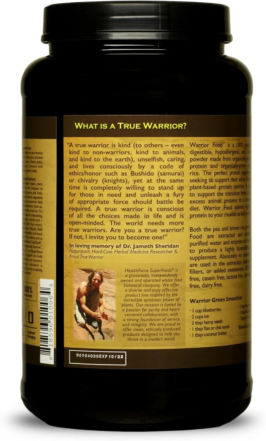 پودر پروتئین غذای جنگجو هلث فورس سوپرفودز - طعم خرنوب - 1000 گرم پودر پروتئین غذای جنگجو هلث فورس سوپرفودز - طعم خرنوب - 1000 گرم