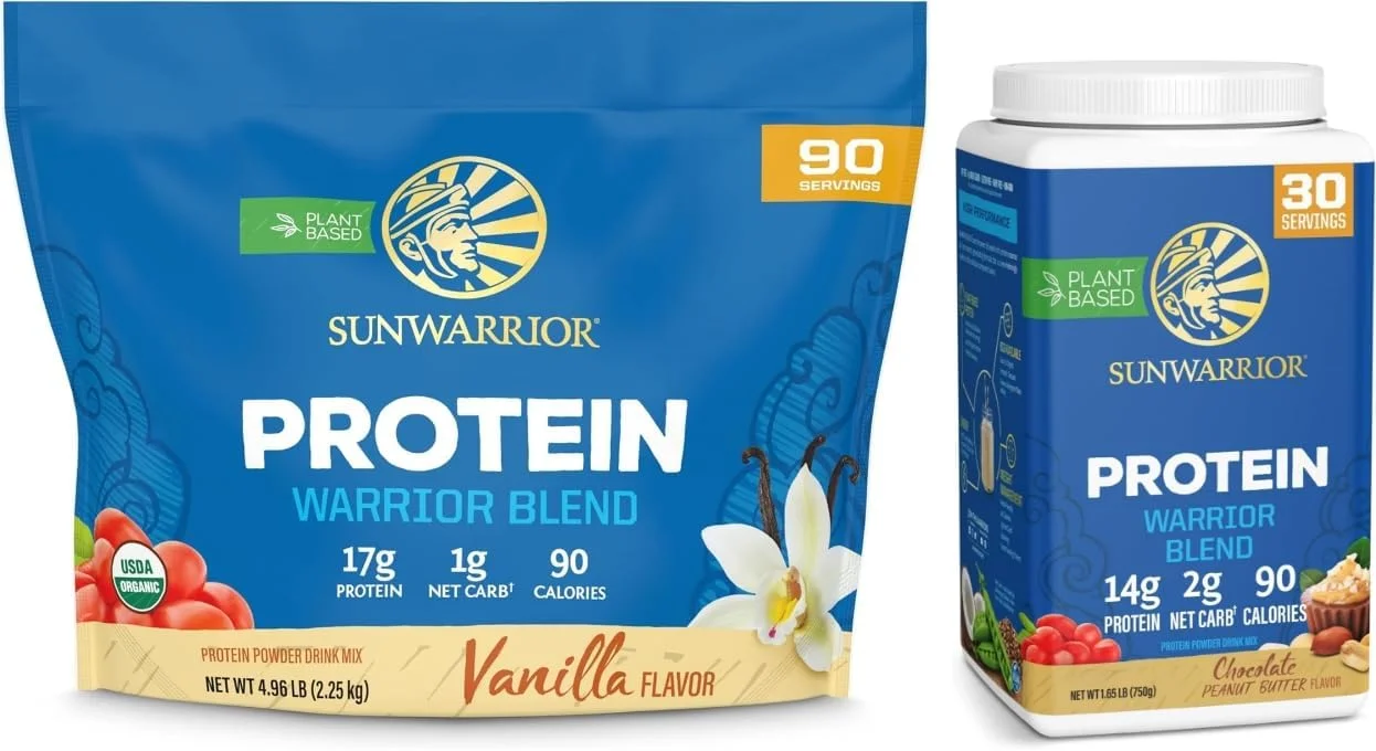 مجموعه پودر پروتئین گیاهی ارگانیک با طعم شکلات بادام زمینی و وانیل | بسته ویژه و تخفیف دار | پودر پروتئین ارگانیک وگان | فاقد سویا، لبنیات و گلوتن (90 سروینگ وانیل، 30 سروینگ شکلات بادام زمینی) مجموعه پودر پروتئین گیاهی ارگانیک با طعم شکلات بادام زمینی و وانیل | بسته ویژه و تخفیف دار | پودر پروتئین ارگانیک وگان | فاقد سویا، لبنیات و گلوتن (90 سروینگ وانیل، 30 سروینگ شکلات بادام زمینی)