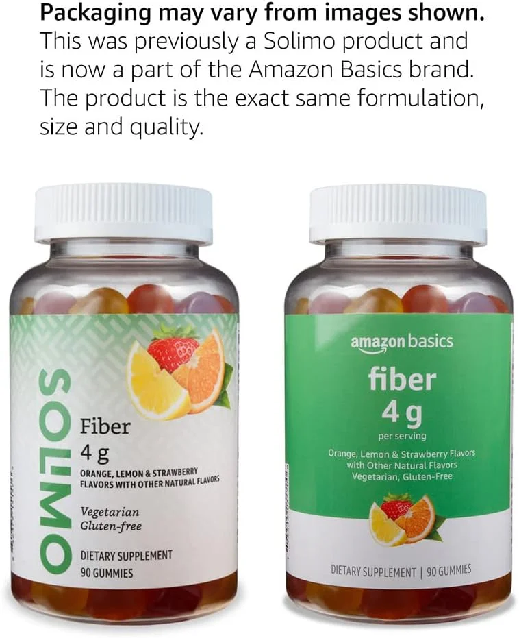 آمازون بیسیکس (قبلاً Solimo Fiber 4g Gummy) - سلامت دستگاه گوارش، پشتیبانی از نظم، پرتقال، لیمو و توت فرنگی، 90 پاستیل (2 عدد در هر وعده) (بسته 2 عددی) آمازون بیسیکس (قبلاً Solimo Fiber 4g Gummy) - سلامت دستگاه گوارش، پشتیبانی از نظم، پرتقال، لیمو و توت فرنگی، 90 پاستیل (2 عدد در هر وعده) (بسته 2 عددی)