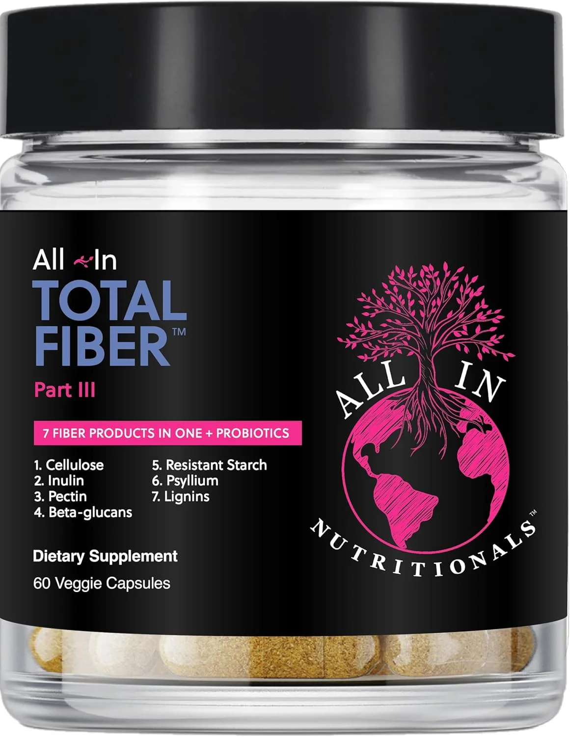 کپسول فیبر کامل All In Nutritionals