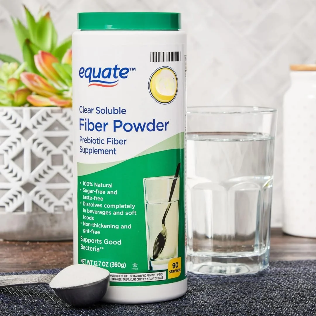 پودر فیبر محلول شفاف اکوئیت، مکمل پری‌بیوتیک، ۳۶۰ گرم، ۹۰ سروینگ + برچسب AGILIPET