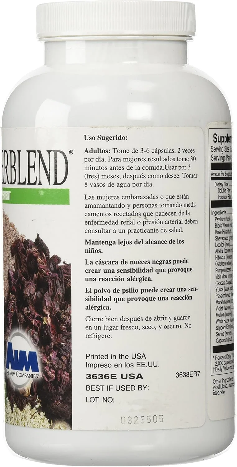 کپسول های مخلوط فیبر گیاهی بین المللی AIM - 280 کپسول