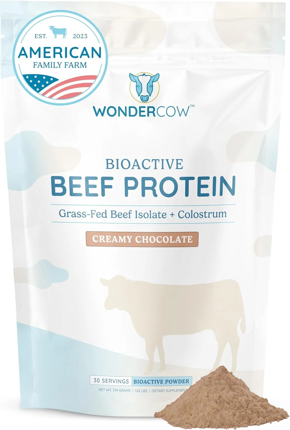 پودر پروتئین ایزوله گوشت گاو WONDERCOW به همراه مکمل آغوز گاو | تمیز، 100% تغذیه شده با علف، مناسب برای رژیم کتو | بدون گلوتن | کمک به ساخت عضله خالص | 20 گرم پروتئین، 30 سروینگ، شکلاتی پودر پروتئین ایزوله گوشت گاو WONDERCOW به همراه مکمل آغوز گاو | تمیز، 100% تغذیه شده با علف، مناسب برای رژیم کتو | بدون گلوتن | کمک به ساخت عضله خالص | 20 گرم پروتئین، 30 سروینگ، شکلاتی