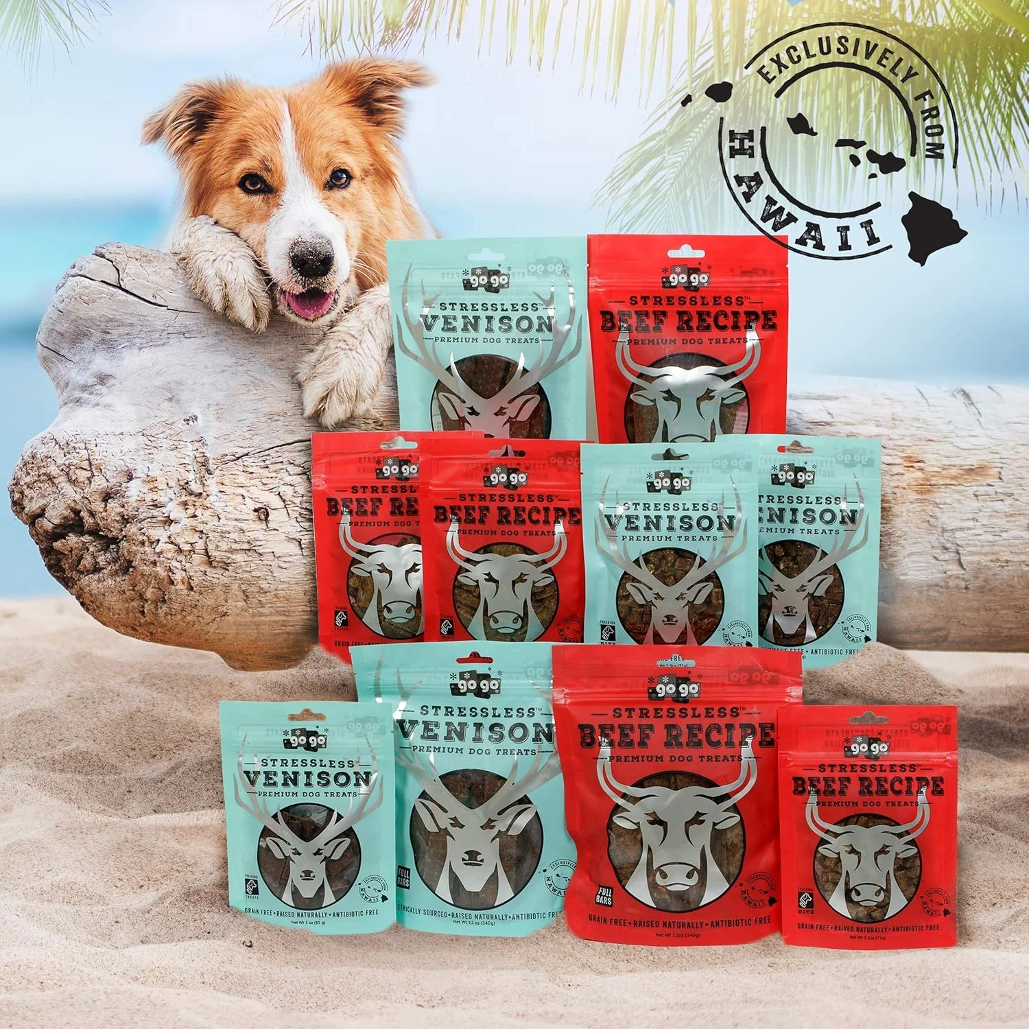 بسته پروتئینی چندگانه GOGO بدون استرس (بارهای 340 گرمی) 1 عدد گوشت گاو بدون استرس، 1 عدد گوشت گوزن بدون استرس بسته پروتئینی چندگانه GOGO بدون استرس (بارهای 340 گرمی) 1 عدد گوشت گاو بدون استرس، 1 عدد گوشت گوزن بدون استرس