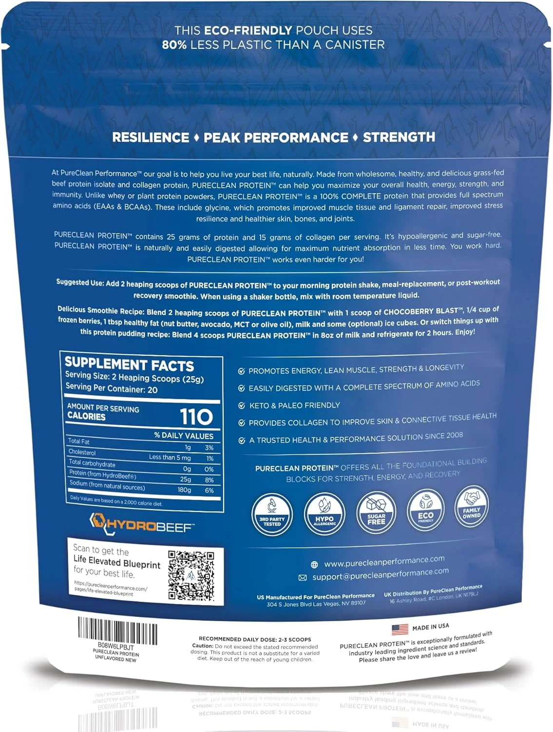 پروتئین خالص PureClean - پودر ایزوله کلاژن + گوشت گاو 500 گرمی | بدون مواد افزودنی | غنی از EAAs، BCAAs، گلیسین و پرولین برای عضله، مفاصل و روده | HydroBEEF سوئدی ممتاز تغذیه شده با علف | بدون طعم ارگانیک پروتئین خالص PureClean - پودر ایزوله کلاژن + گوشت گاو 500 گرمی | بدون مواد افزودنی | غنی از EAAs، BCAAs، گلیسین و پرولین برای عضله، مفاصل و روده | HydroBEEF سوئدی ممتاز تغذیه شده با علف | بدون طعم ارگانیک