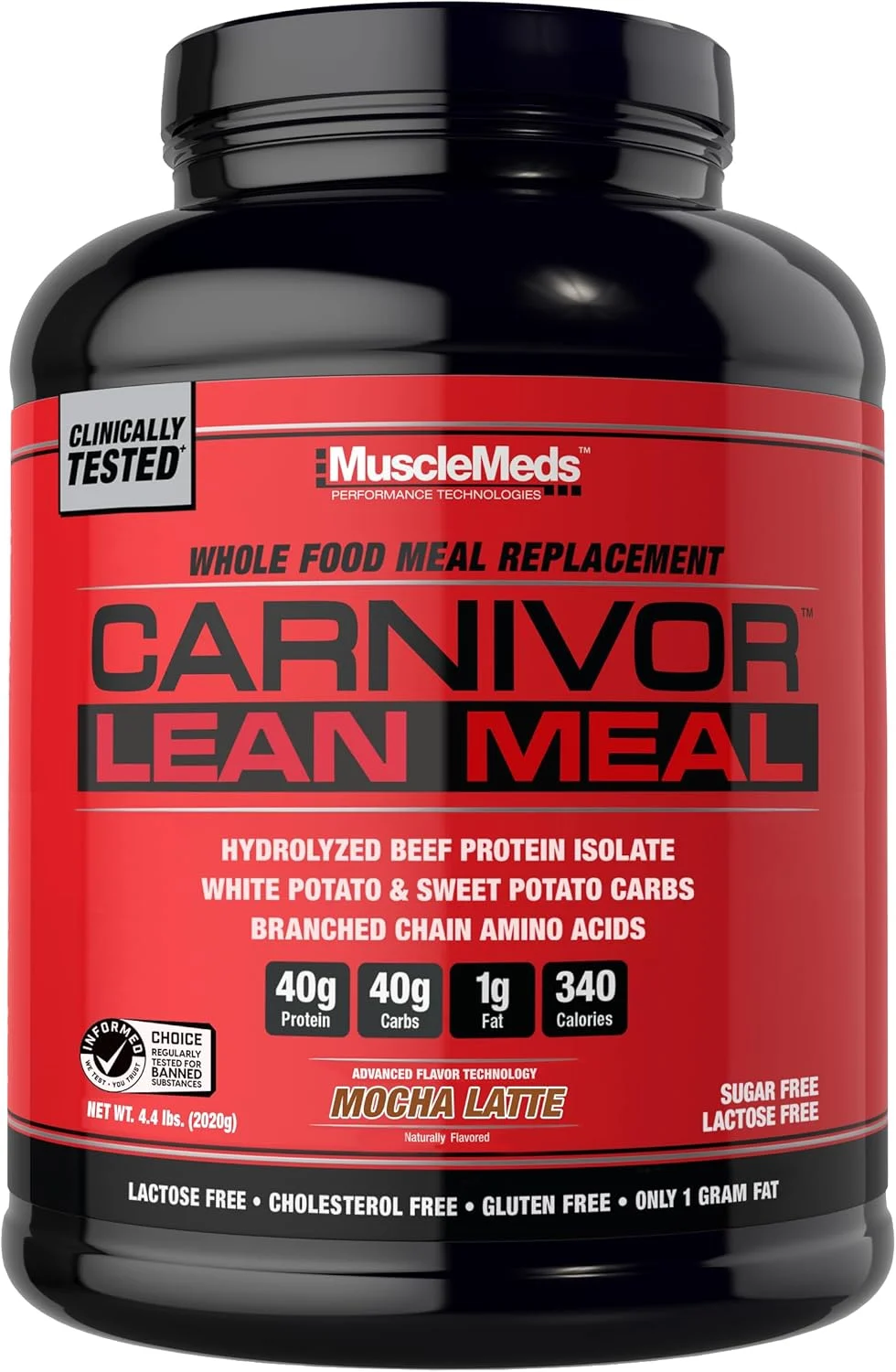 شیک جایگزین غذای کامل MuscleMeds CARNIVOR Lean Meal، MRE، پروتئین ایزوله گوشت گاو، سیب زمینی سفید، سیب زمینی شیرین، 40 گرم پروتئین، 40 گرم کربوهیدرات، بدون لاکتوز، بدون شکر، موکا لاته 20 سروینگ شیک جایگزین غذای کامل MuscleMeds CARNIVOR Lean Meal، MRE، پروتئین ایزوله گوشت گاو، سیب زمینی سفید، سیب زمینی شیرین، 40 گرم پروتئین، 40 گرم کربوهیدرات، بدون لاکتوز، بدون شکر، موکا لاته 20 سروینگ