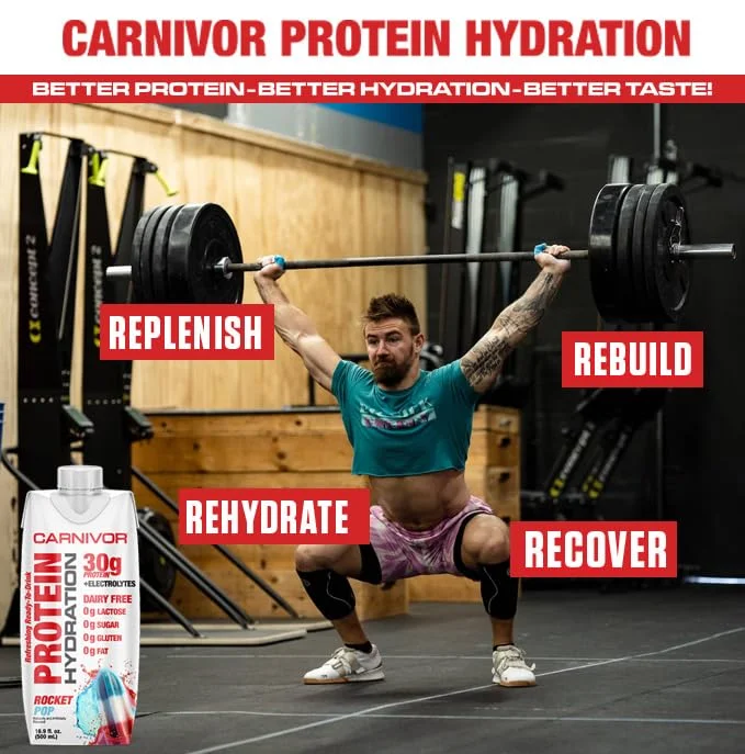 نوشیدنی پروتئینی آماده مصرف MuscleMeds Carnivor، بدون لاکتوز، بدون شکر، 30 گرم پروتئین ایزوله، دارای گواهی حلال، طعم راکت پاپ، 500 میلی لیتر (بسته 12 عددی)