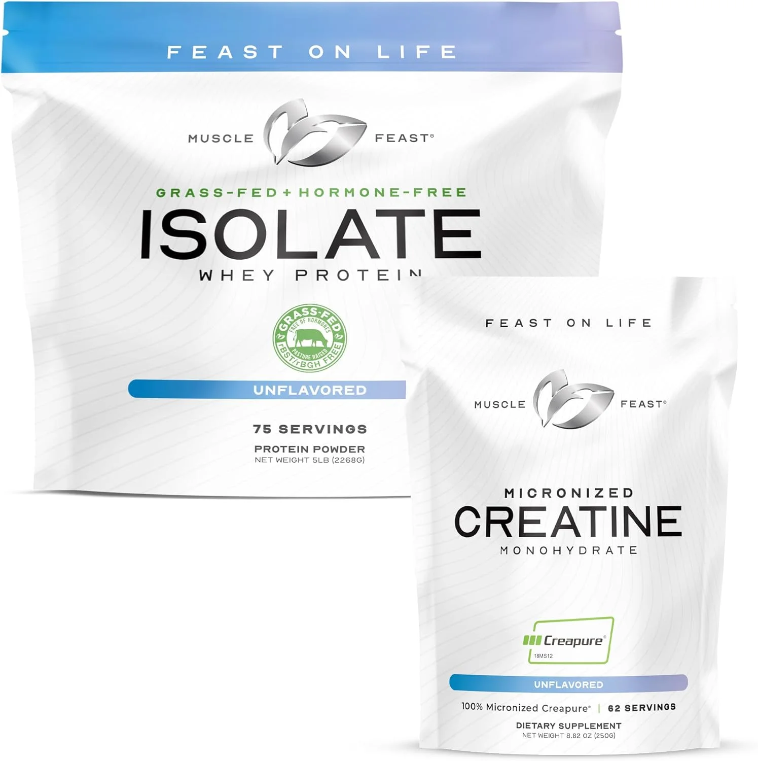 مجموعه عضلانی Muscle Feast - پروتئین وی ایزوله (بدون طعم، 2.2 کیلوگرم) + کراتین مونوهیدرات میکرونیزه Creapure (بدون طعم، 250 گرم) - 1 عدد از هر کدام مجموعه عضلانی Muscle Feast - پروتئین وی ایزوله (بدون طعم، 2.2 کیلوگرم) + کراتین مونوهیدرات میکرونیزه Creapure (بدون طعم، 250 گرم) - 1 عدد از هر کدام