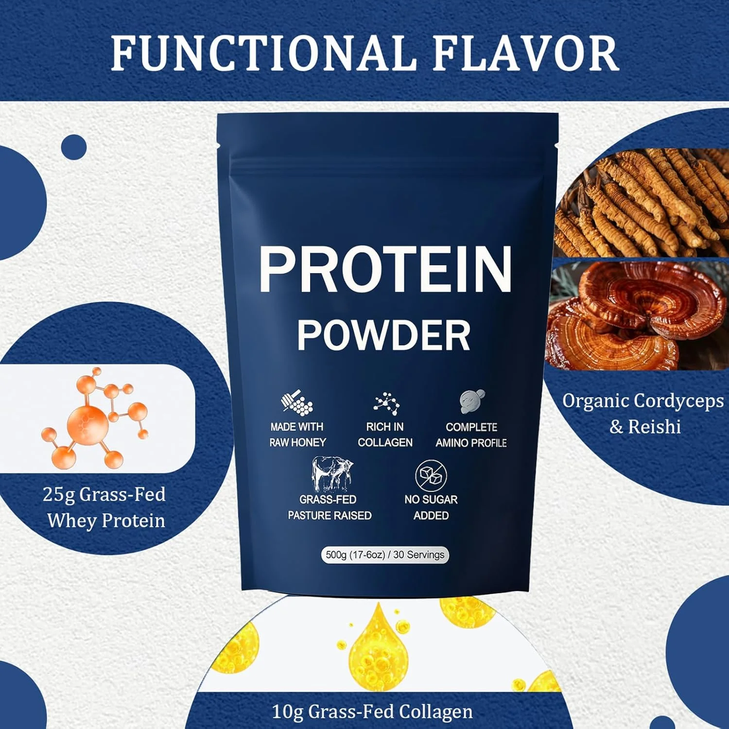 پودر پروتئین، حاوی بیش از 80 عنصر کمیاب، همراه با پودر پروتئین گوشت گاو، پودر کلاژن، عسل خام، شربت افرا، خرمای ارگانیک، بهبود خاصیت ارتجاعی پوست، افزایش حجم عضلات، ملایم برای روده، 500 گرم (1 عدد) پودر پروتئین، حاوی بیش از 80 عنصر کمیاب، همراه با پودر پروتئین گوشت گاو، پودر کلاژن، عسل خام، شربت افرا، خرمای ارگانیک، بهبود خاصیت ارتجاعی پوست، افزایش حجم عضلات، ملایم برای روده، 500 گرم (1 عدد)