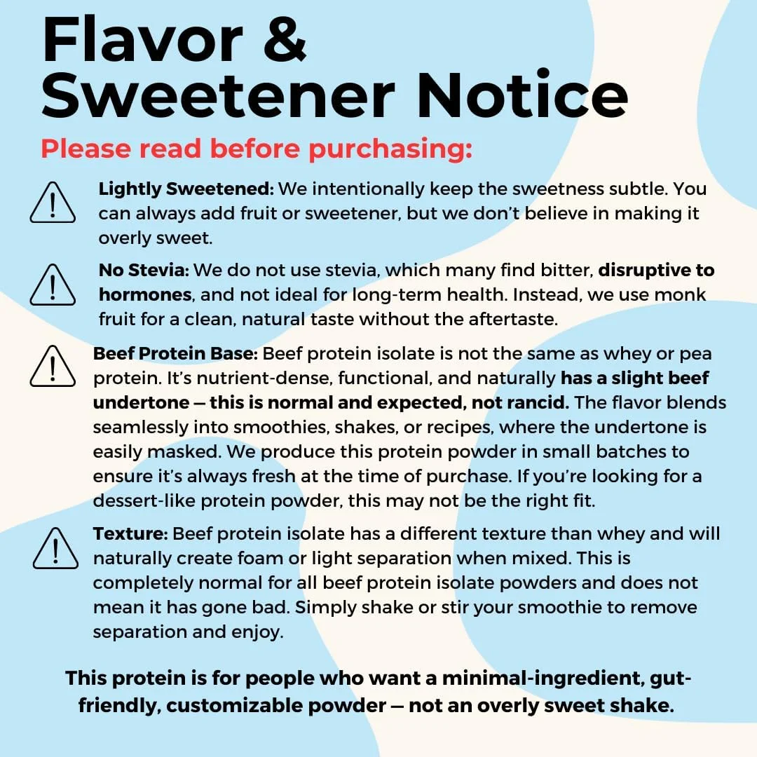 پودر پروتئین ایزوله گوشت گاو تغذیه شده با علف - AutoimmuniTea، 23 گرم پروتئین پالئو کارنیور، مناسب برای کتو، بدون غلات، بدون لبنیات یا سویا، بدون وی، بدون استویا، طعم وانیل - 2 پوند برای عضله سازی پودر پروتئین ایزوله گوشت گاو تغذیه شده با علف - AutoimmuniTea، 23 گرم پروتئین پالئو کارنیور، مناسب برای کتو، بدون غلات، بدون لبنیات یا سویا، بدون وی، بدون استویا، طعم وانیل - 2 پوند برای عضله سازی