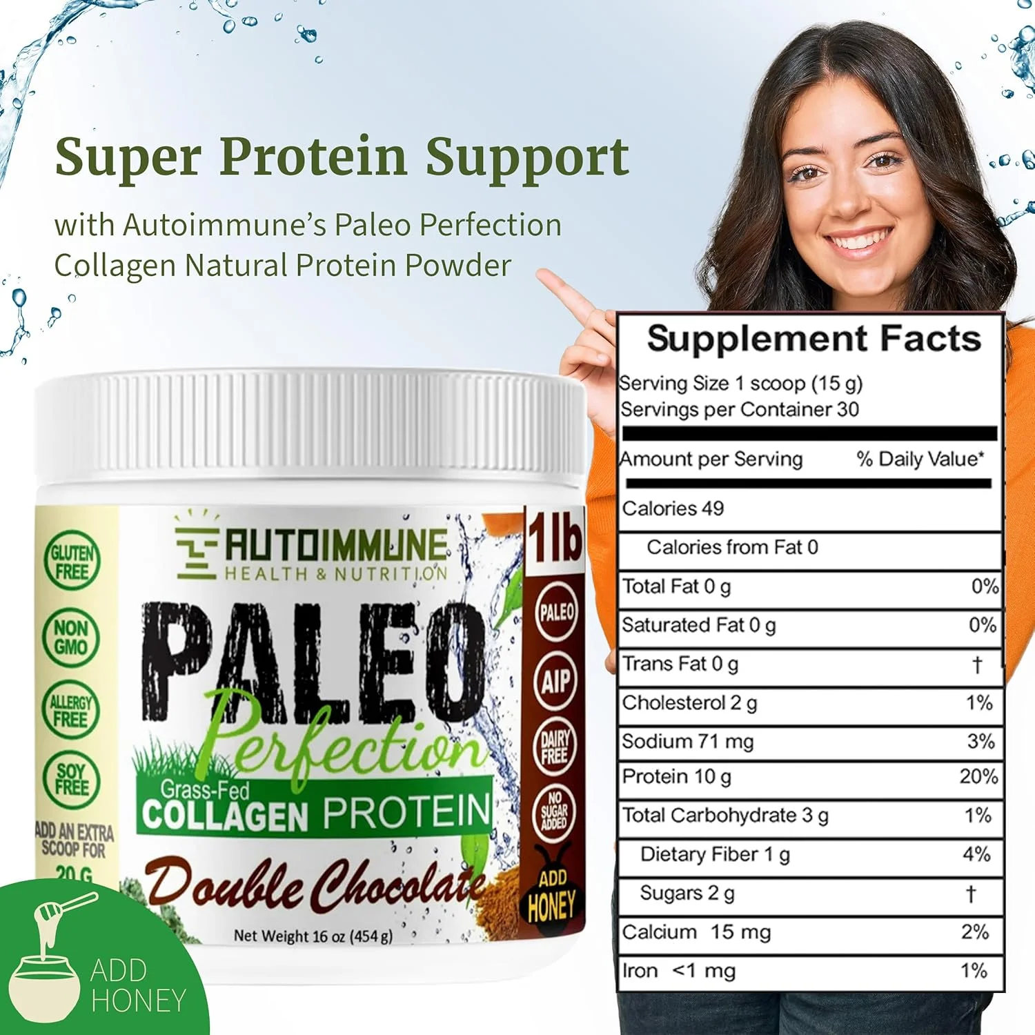 پودر پروتئین کلاژن گوشت گاو تغذیه شده با علف با طعم شکلات تلخ بدون استویا - پودر پروتئین پالئو، کتو، SCD، AIP با فیبر سیب، هویج، کلم بروکلی - مخلوط پودر پروتئین و سوپرفود ۴۵۰ گرمی پودر پروتئین کلاژن گوشت گاو تغذیه شده با علف با طعم شکلات تلخ بدون استویا - پودر پروتئین پالئو، کتو، SCD، AIP با فیبر سیب، هویج، کلم بروکلی - مخلوط پودر پروتئین و سوپرفود ۴۵۰ گرمی