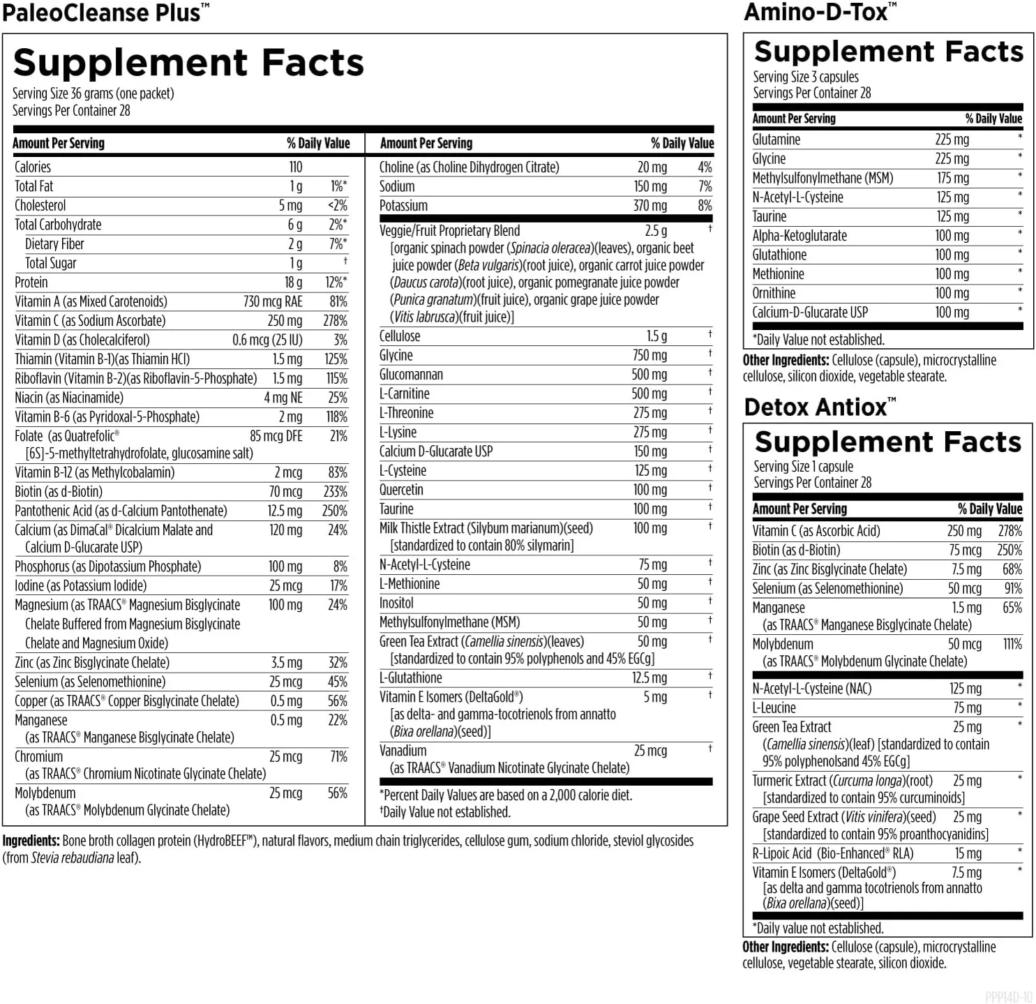 برنامه سم زدایی ۱۴ روزه دیزاینز فور هلث Pure PaleoCleanse Plus - پروتئین گوشت گاو، Amino-D-Tox + بسته های پودری آنتی اکسیدان سم زدا برای پشتیبانی از سیستم ایمنی، توت فرنگی و وانیل (۲۸ مخلوط نوشیدنی + ۲۸ بسته کپسولی) برنامه سم زدایی ۱۴ روزه دیزاینز فور هلث Pure PaleoCleanse Plus - پروتئین گوشت گاو، Amino-D-Tox + بسته های پودری آنتی اکسیدان سم زدا برای پشتیبانی از سیستم ایمنی، توت فرنگی و وانیل (۲۸ مخلوط نوشیدنی + ۲۸ بسته کپسولی)