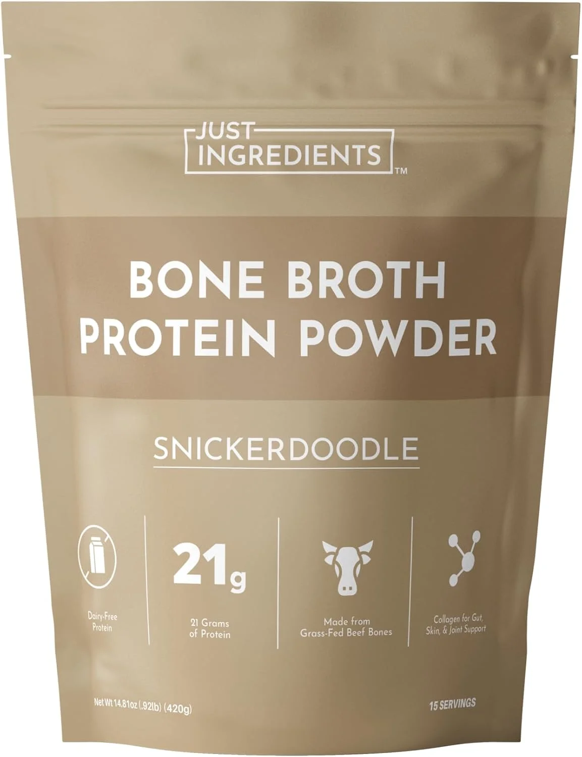 پودر پروتئین آب قلم – اسنیکردودل | 15 سروینگ | 21 گرم پروتئین تغذیه شده با علف در هر سروینگ | بدون لبنیات | کلاژن برای حمایت از روده، پوست و مفاصل | ساخته شده با مواد غذایی واقعی