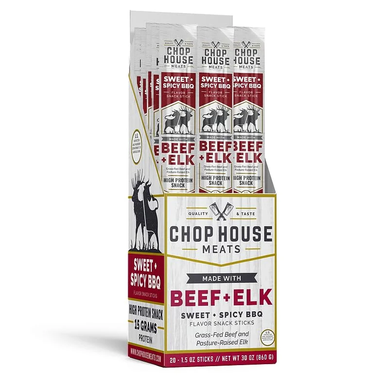اسنک گوشت گاو و گوزن Chop House Meats طعم BBQ