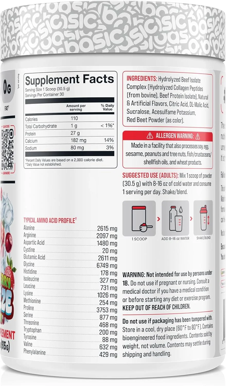 پودر پروتئین ایزوله گوشت گاو هیدرولیز شده، 27 گرم پروتئین، 9 اسید آمینه ضروری، بدون گلوتن، بدون چربی، بدون شکر، بدون لبنیات، بدون لاکتوز، پشتیبانی از سنتز پروتئین عضلانی پودر پروتئین ایزوله گوشت گاو هیدرولیز شده، 27 گرم پروتئین، 9 اسید آمینه ضروری، بدون گلوتن، بدون چربی، بدون شکر، بدون لبنیات، بدون لاکتوز، پشتیبانی از سنتز پروتئین عضلانی