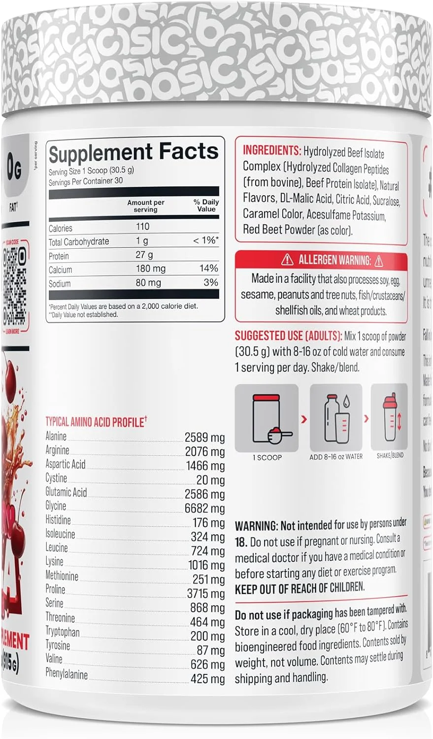پودر پروتئین ایزوله گوشت گاو هیدرولیز شده، 27 گرم پروتئین، 9 آمینو اسید ضروری، بدون چربی، بدون لبنیات، بدون قند، بدون لاکتوز، پشتیبانی از سنتز پروتئین عضلانی پودر پروتئین ایزوله گوشت گاو هیدرولیز شده، 27 گرم پروتئین، 9 آمینو اسید ضروری، بدون چربی، بدون لبنیات، بدون قند، بدون لاکتوز، پشتیبانی از سنتز پروتئین عضلانی